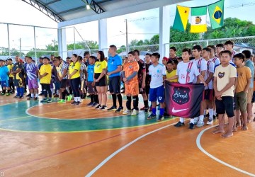 Com grande presença de público Prefeitura de Santa Rosa do Purus promove abertura dos campeonatos de futsal Sub-14 e Master 2025, confira as fotos 