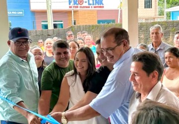 Vereador Auricélio Lima participa da inauguração do gabinete de apoio do deputado Tanízio em Manoel Urbano 